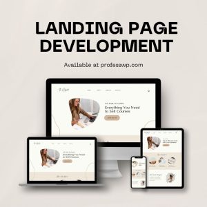 Full-service landing page creation – with domain, hosting and SEO to support online businesses