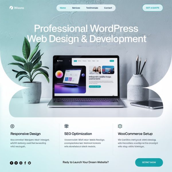 WordPress website creation service max 10 pages – Standard package with complete system