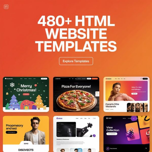 480+ HTML Website Templates!