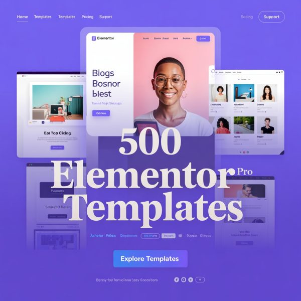 500+ Elementor Pro Templates Bundle | 40+ Categories | Mobile Responsive | Instant Download
